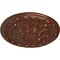 Ekena Millwork Stockport Ceiling Medallion, Hand-Painted Copper Penny, 11 3/4"OD x 3/8"P CM12STCPS - alternate 4